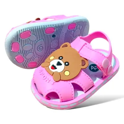 Picture of Kids Girls & Boys Walkers Sandals Soft Rubber Sole Non Slip Summer Baby Shoes Toddler Flat Shoes Funky Monkey Slides Kids Slippers for children