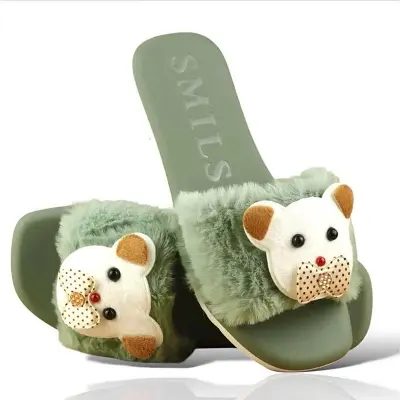Picture of Flat Slipper for girls New collection Winter slipper for women Room Slipper house slipper wool slipper