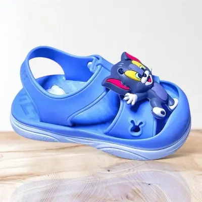 Picture of Children's Flip Flops Girls' Summer New Cartoon Girls' Non-Slip Soft Bottom Indoor Bathroom Baby Beach Slippers Blue - Green & Pink