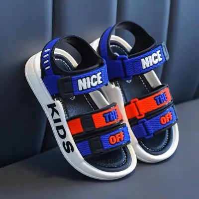 Picture of New Baby Boys Sandals Stylish Colorful Kids Beach Shoes Children Kids Sports Casual Student Pvc Sandals Soft Non-slip Fashion Wild New Summer & Winter Children Beach Sandals For Boys EUR 21-30