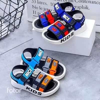 Picture of New Baby Boys Sandals Stylish Colorful Kids Beach Shoes Children Kids Sports Casual Student Pvc Sandals Soft Non-slip Fashion Wild New Summer & Winter Children Beach Sandals For Boys EUR 21-30