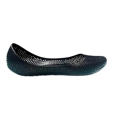 Picture of Flat net shoes for girls washable waterproof plastic shoe Babar Flat ladies shoes black color