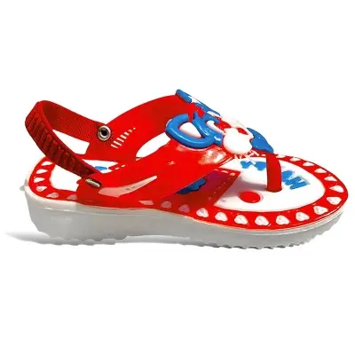 Picture of Children's Flip Flops Boy's & Girl's Summer New Cartoon Boy's Non-Slip Soft Bottom Indoor Bathroom Baby Beach Slippers Color Family:Red, Blue, Pink