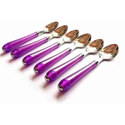 Picture of Tea Spoon Set/ Cutlery Set/ Spoon Set/ HIGH QUALITY Stainless Steel Spoon Set -6 Pieces (ছয় পিস চা চামচ)