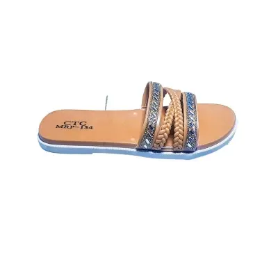 Picture of 2024 Women Soft Sole Cloud Slippers Thick Platform Indoor Outdoor Beach Sandals Summer EVA Non Slip Girl premium Flat Sandal