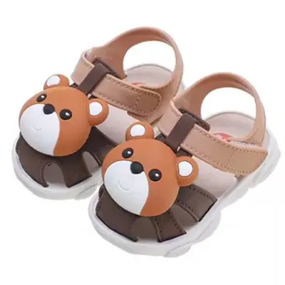 Picture of Kids Girls & Boys Walkers Sandals Soft Rubber Sole Non Slip Summer Baby Shoes Toddler Flat Shoes Funky Monkey Slides Kids Slippers for children