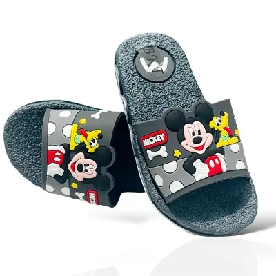 Picture of Slides for Child | Mickey- mouse cartoon slipper | Shipper for boys sandal for kids room slipper summer Slipper 3D Printed cute baby slipper sandal Black, blue, Light blue