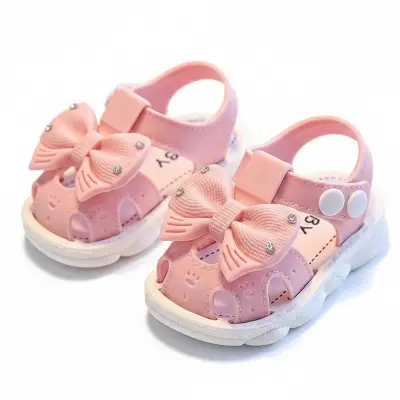 Picture of Casual Cute Bowknot Sandals For Baby Girls, Breathable Lightweight Non-slip Sandals For Party Beach, All Seasons