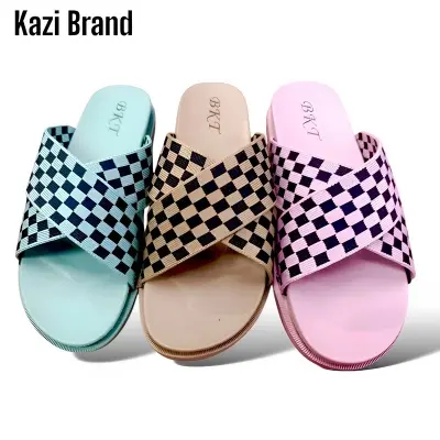 Picture of Stylish flat comforting Rubber sandal for women | China flat shoes new premier sandal for Woman | flat regular fashionable slipper sandal ladies\women- Offer Price