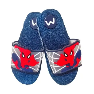 Picture of Disney Mickey Mouse Kids Sandals | Boys & Girls Sliders with Supportive Strap for Toddlers | Slides for Child | Blue & Black, Red Slip-on Pool Shoes Footwear