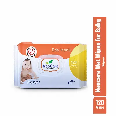 Picture of Neocare Wet Baby Wipes -120 Pcs