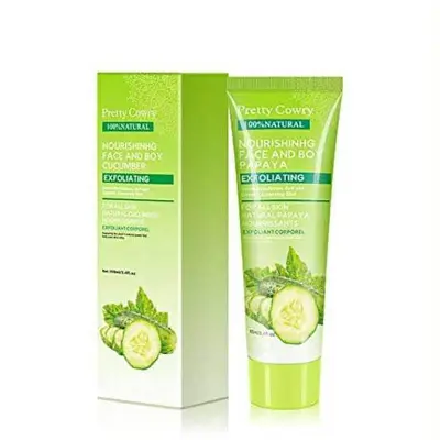 Picture of Cucumber Coconut Papaya Facial Exfoliating Gel Cream 100ml Body Cleansing