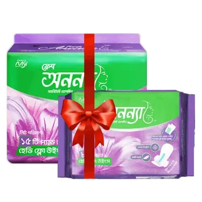Picture of Fresh Anonna Sanitary Napkin Wings 290mm 15pcs Pack With 8 pcs Free BOGO