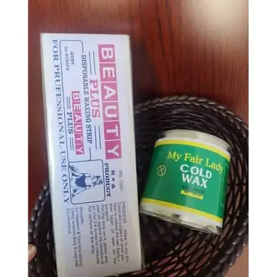 Picture of My Fair Lady Hot/ Cold Wax Easy To Use 200ml Body Hair Removal with WAX Paper 80pcs Combo