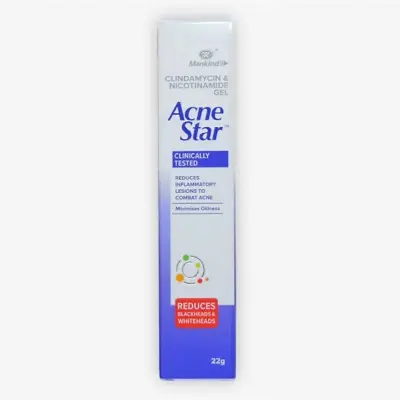 Picture of AcneStar Gel 22g Clindamycin & Nicotinamide Gel | Made in INDIA