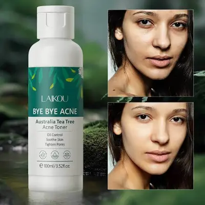 Picture of LAIKOU Australia Tea Tree Acne Toner Soothe Skin Oil Control Reduce Acne Pimples Tighten Shrink Pores- 100ml