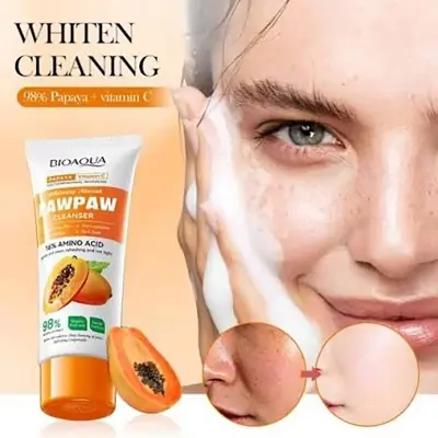 Picture of BIOAQUA papaya Vitamin C Whitning & Nourish PAWPAW Face Cleanser- 100gm