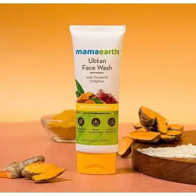Picture of Mamaearth Ubtan Natural Face Wash for Dry Skin with Turmeric & Saffron