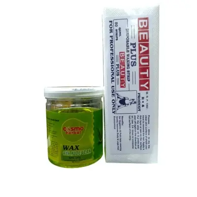 Picture of Cosmo Herbal Waxing Strip 80 pic + Aloe Vera Wax 500gm