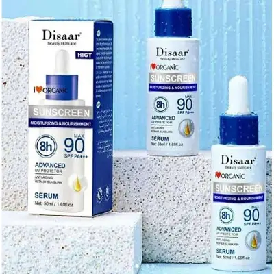 Picture of Disaar Sunscreen Serum SPF 90+ Long Lasting UV Protector Glowing Anti-aging Repair Skin Protective - 50ml