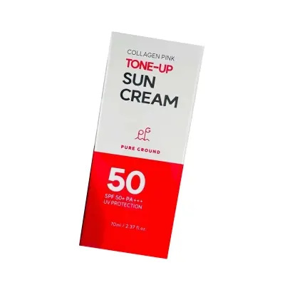 Picture of Pure Ground Collagen Pink Tone Up Sun Cream SPF50+ 70ml
