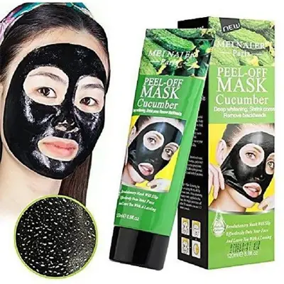 Picture of Meinaier Peel Off Black Mask Cucumber - 120 ml - Blackhead Remover Mask for Men and Women