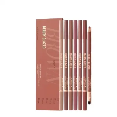 Picture of Beauty glazed Velvet Matte Lip Liner Pencil Lasting Smooth Application for Perfect Outline & Filling Double Headed Lipliner Eyeliner