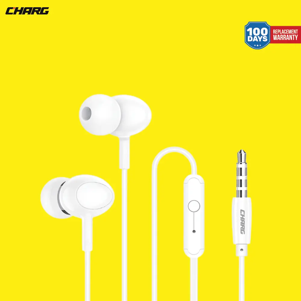 Picture of CHARG DM-E64 3.5MM In-Ear White Wired Earphone