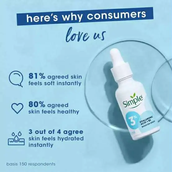 Picture of Simple Boo..ster Serum 3% Hyaluronic Acid & Vitamin B 30ml (Next lavel cosmic)