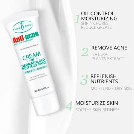 Picture of AICHUN BEAUTY Anti-Acne Cream Treats Pimple Clogged Pores Oil Control Reduces Acne Scars Shrinks Pores 20g / 0.68fl.oz