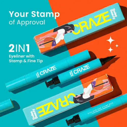 Picture of Swiss Beauty CRAZE EYELINER AND STAMP DUO