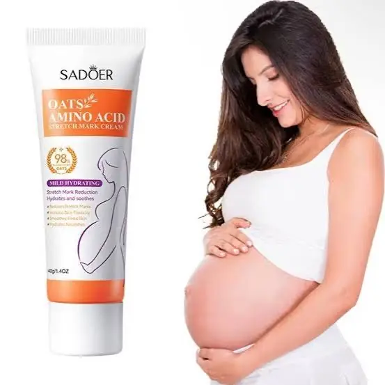 Picture of SADOER Oats & Amino Acid Stretch Mark Cream 40gm For Pregnancy Repair Scar, Hydrates and Soothes & Reduces Stretch Marks