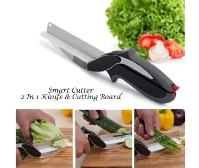 Picture of Smart Cutter Knife/Chopper/Slicer/Scissor With Built In Cutting Board with lock