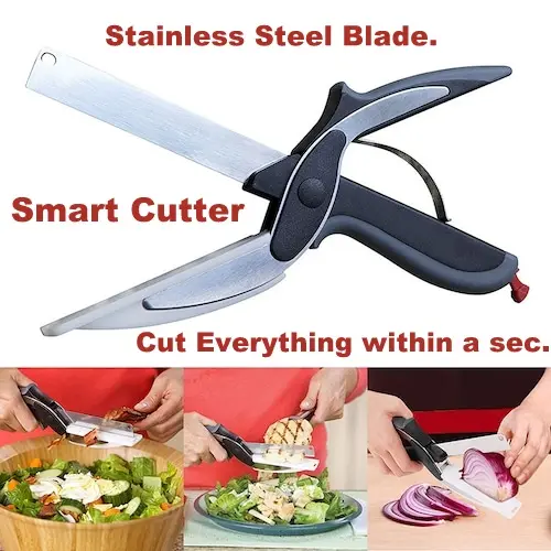 Picture of Smart Cutter Knife/Chopper/Slicer/Scissor With Built In Cutting Board with lock