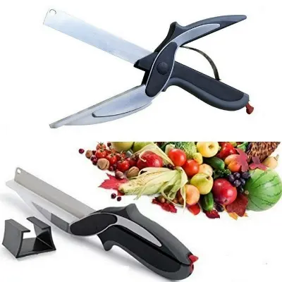 Picture of Smart Cutter Knife/Chopper/Slicer/Scissor With Built In Cutting Board with lock
