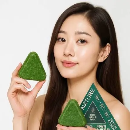 Picture of Seven Nature Green Soap Shampoo Bar – Reduces Hair Fall & Strengthens Hair