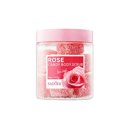 Picture of SADOER Rose Candy Body Scrub Rose Scent texture Exfoliates Skin smooth and refreshed 140gm