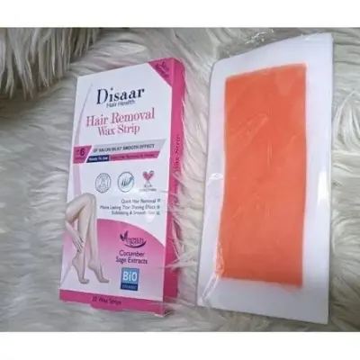 Picture of DISAAR BEAUTY Hair Removal Wax Strip Ready To Use At Home Armpit Leg Arm Bikini Area Natural Plant Extract Soothing Soft Skin 20PCS