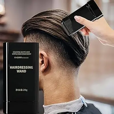 Picture of Hair Color Stick for White Hair Coverage | Natural Black Hairdressing Wand | Waterproof and Sweat-Proof Hair Dye Comb for Gray Hair Coverage (20 Gram