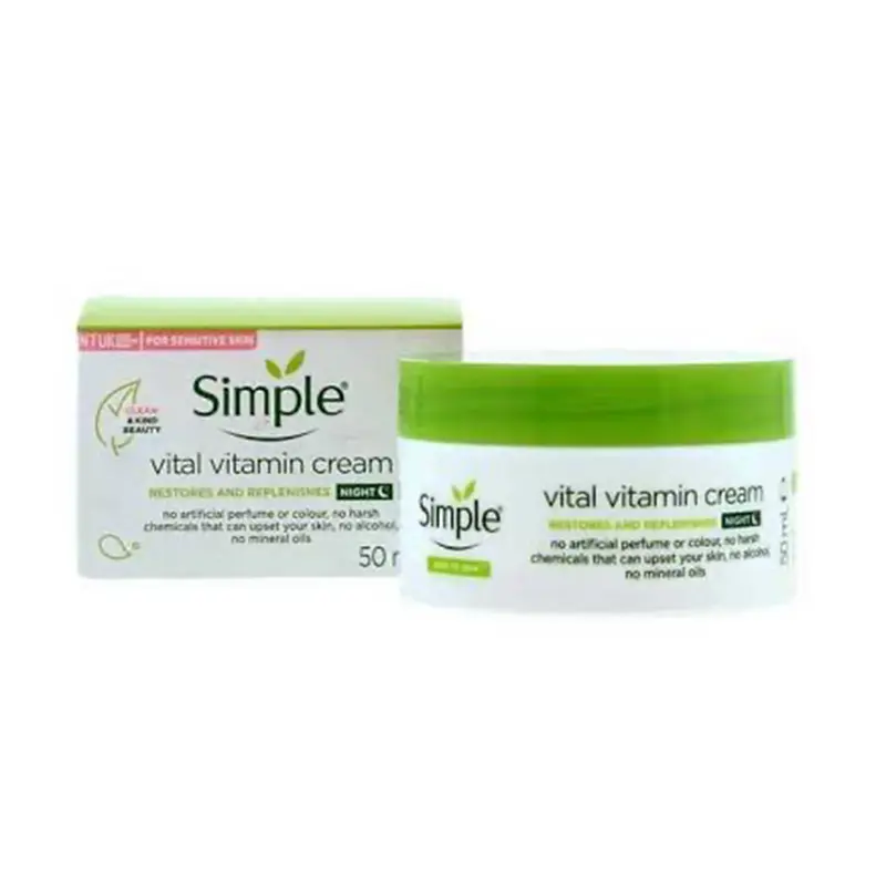 Picture of Simple Kind To Skin Vital Vitamin Night Cream - 50ml
