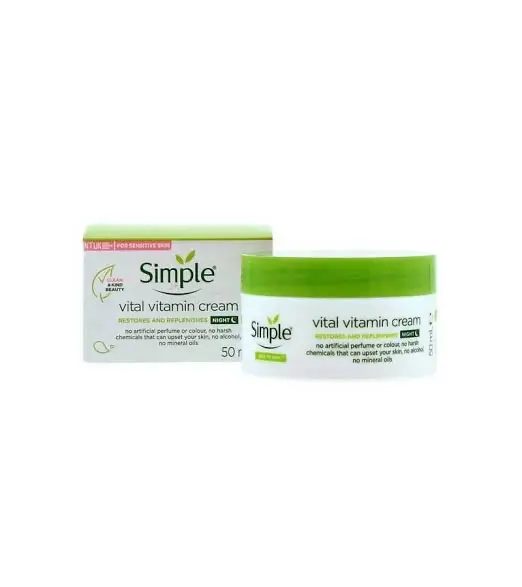 Picture of Simple Kind To Skin Vital Vitamin Night Cream - 50ml