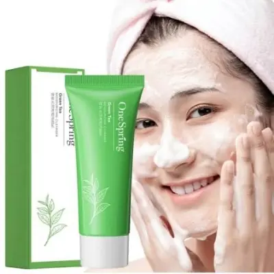 Picture of One Spring Green tea Moisturizing Deep Cleansing Facial Cleanser- 100g