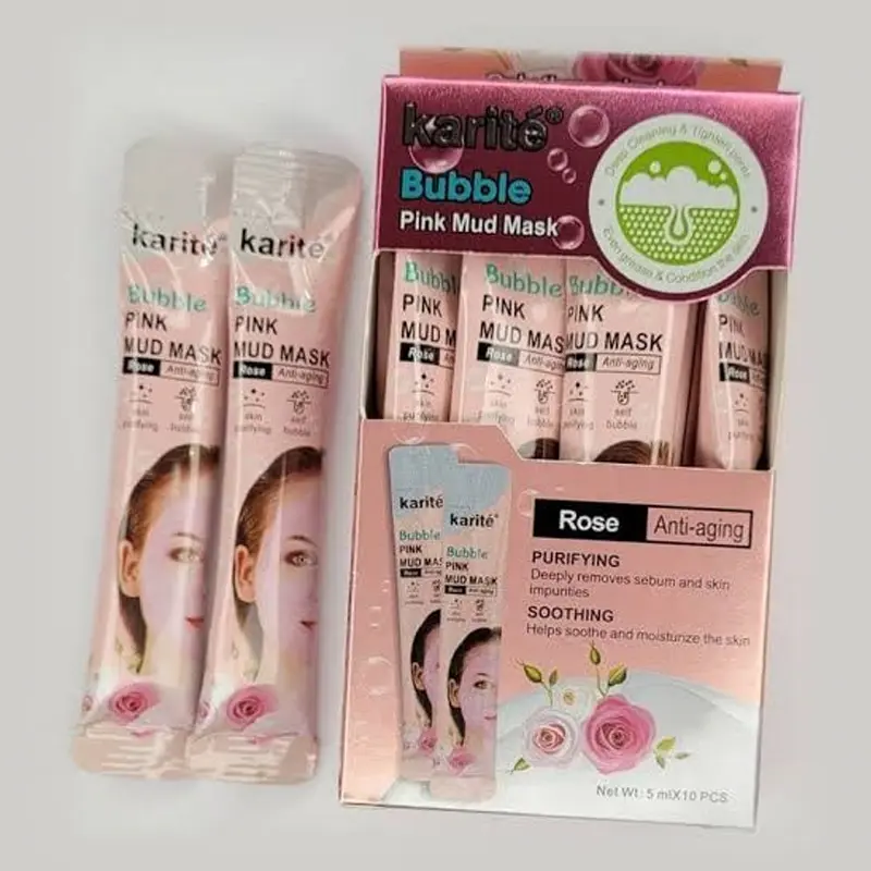 Picture of 𝗞𝗮𝗿𝗶𝘁𝗲 𝗣𝗶𝗻𝗸 & 𝗕𝗹𝗮𝗰𝗸 𝗠𝘂𝗱 𝗠𝗮𝘀𝗸