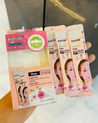 Picture of 𝗞𝗮𝗿𝗶𝘁𝗲 𝗣𝗶𝗻𝗸 & 𝗕𝗹𝗮𝗰𝗸 𝗠𝘂𝗱 𝗠𝗮𝘀𝗸