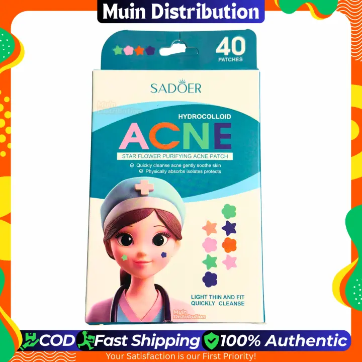 Picture of SADOER Hydrocolloid Acne Pimple Patch (Pack of 40pcs) - Acne Care, Acne Patch, Pimple Patch