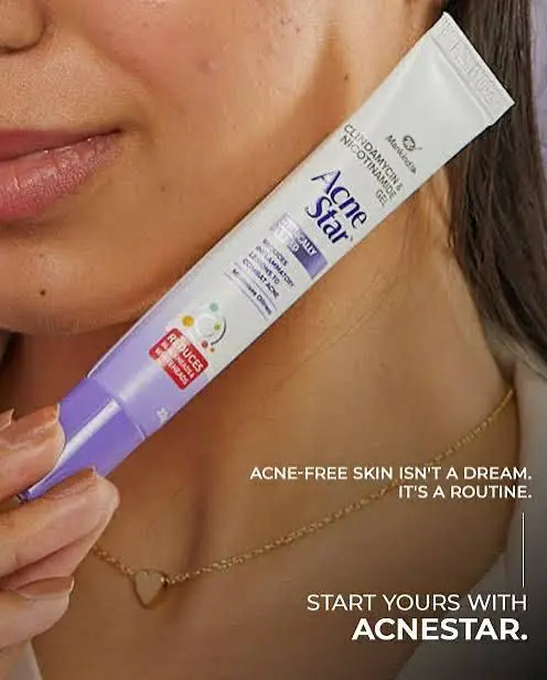 Picture of AcneStar Gel 22g Clindamycin & Nicotinamide Gel | Made in INDIA