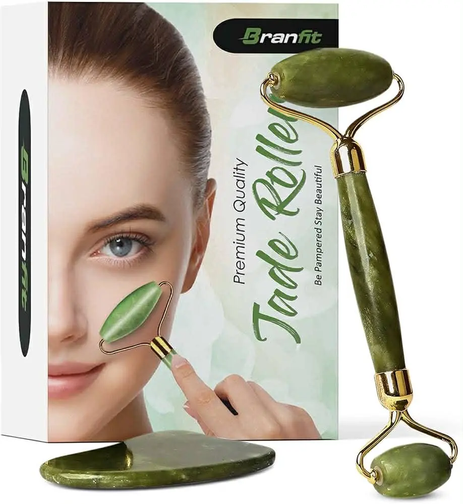 Picture of Natural Jade Roller Anti-Aging Facial Skin Massager Face Roller Quality Product