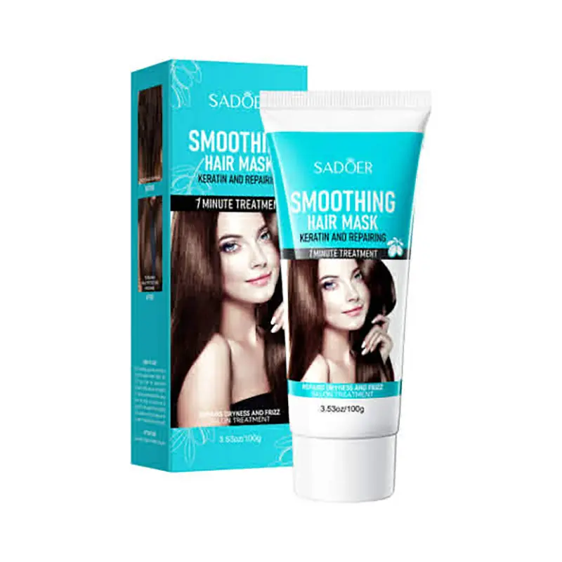 Picture of SADOER One Minute Oil Keratin Smoothing Repair Mask To Improve Frizziness-100gm
