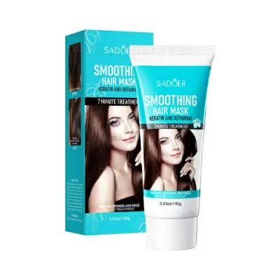 Picture of SADOER One Minute Oil Keratin Smoothing Repair Mask To Improve Frizziness-100gm