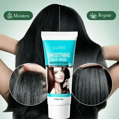 Picture of SADOER One Minute Oil Keratin Smoothing Repair Mask To Improve Frizziness-100gm